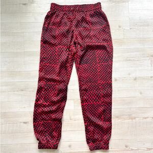Michael Kors Printed Satin Effect Jogger Pants |‎ Red/Black Size 2
